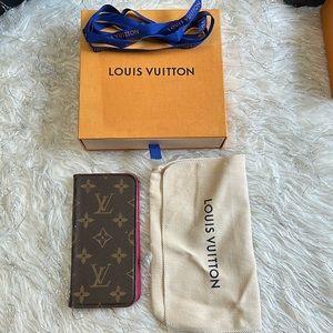Authentic Louis Vuitton etui iPhone 7 phone case with box and dust bag